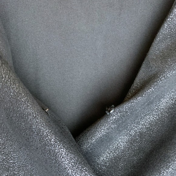 Revolve Likely Black Metallic V Neck Long Sleeve Party Dress 2 Lined Stretch - Picture 5 of 6